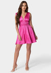 Elastic Waist Skater Dress