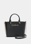 Celia Embossed Logo Satchel