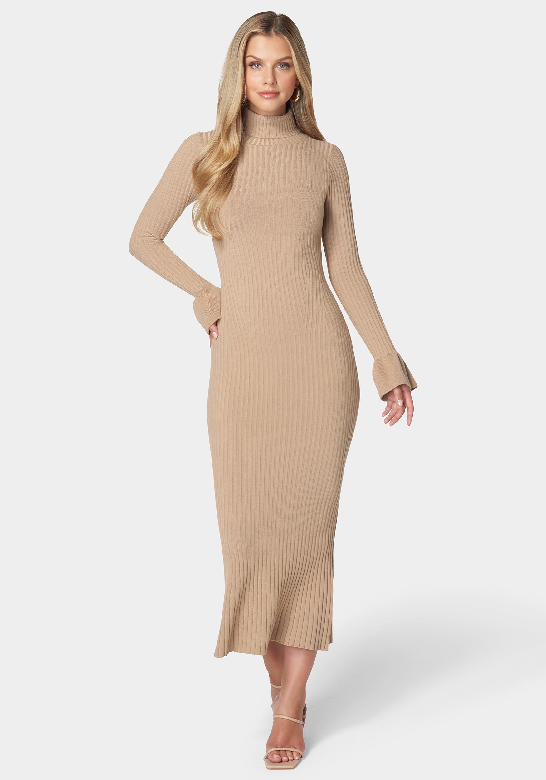 Bell Sleeve Sweater Dress – bebe