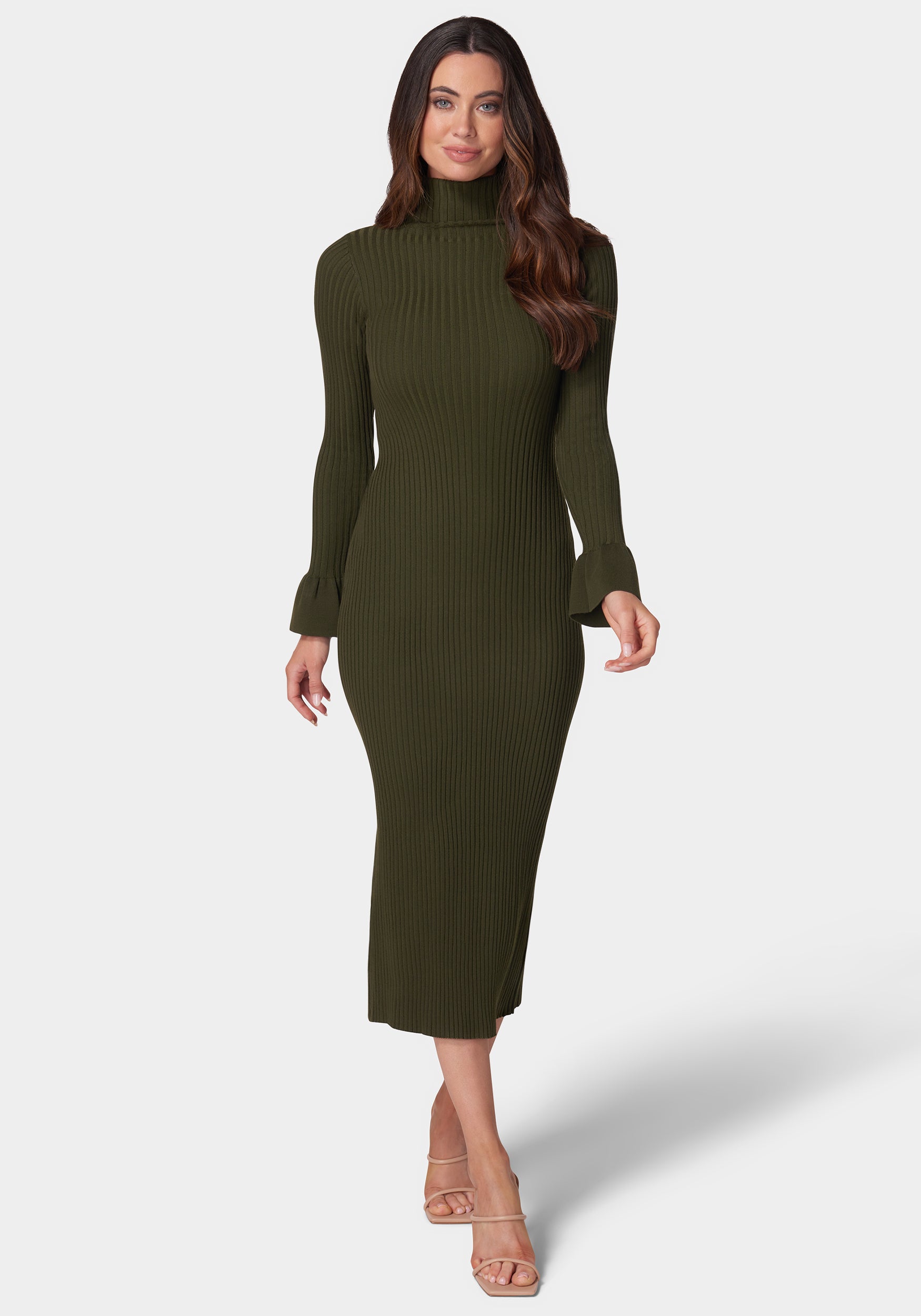 Bell Sleeve Sweater Dress – bebe
