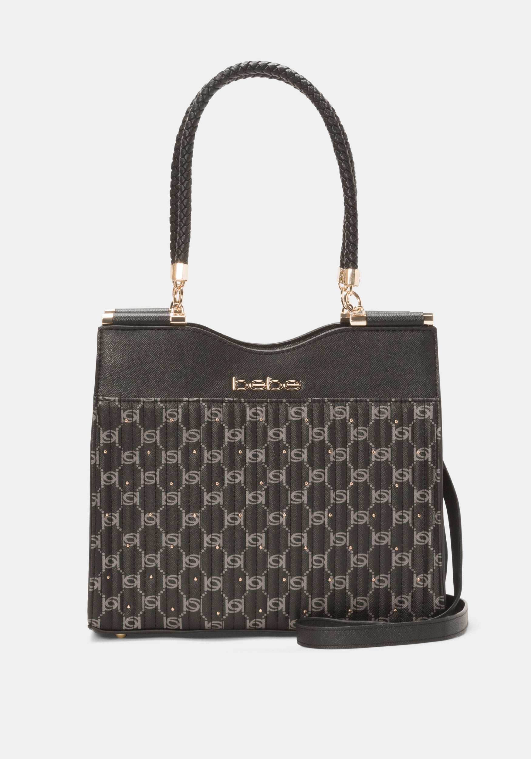 ♡bebe♡　0418 Bebe Cinzia Printed Monogram Satchel – bebe
