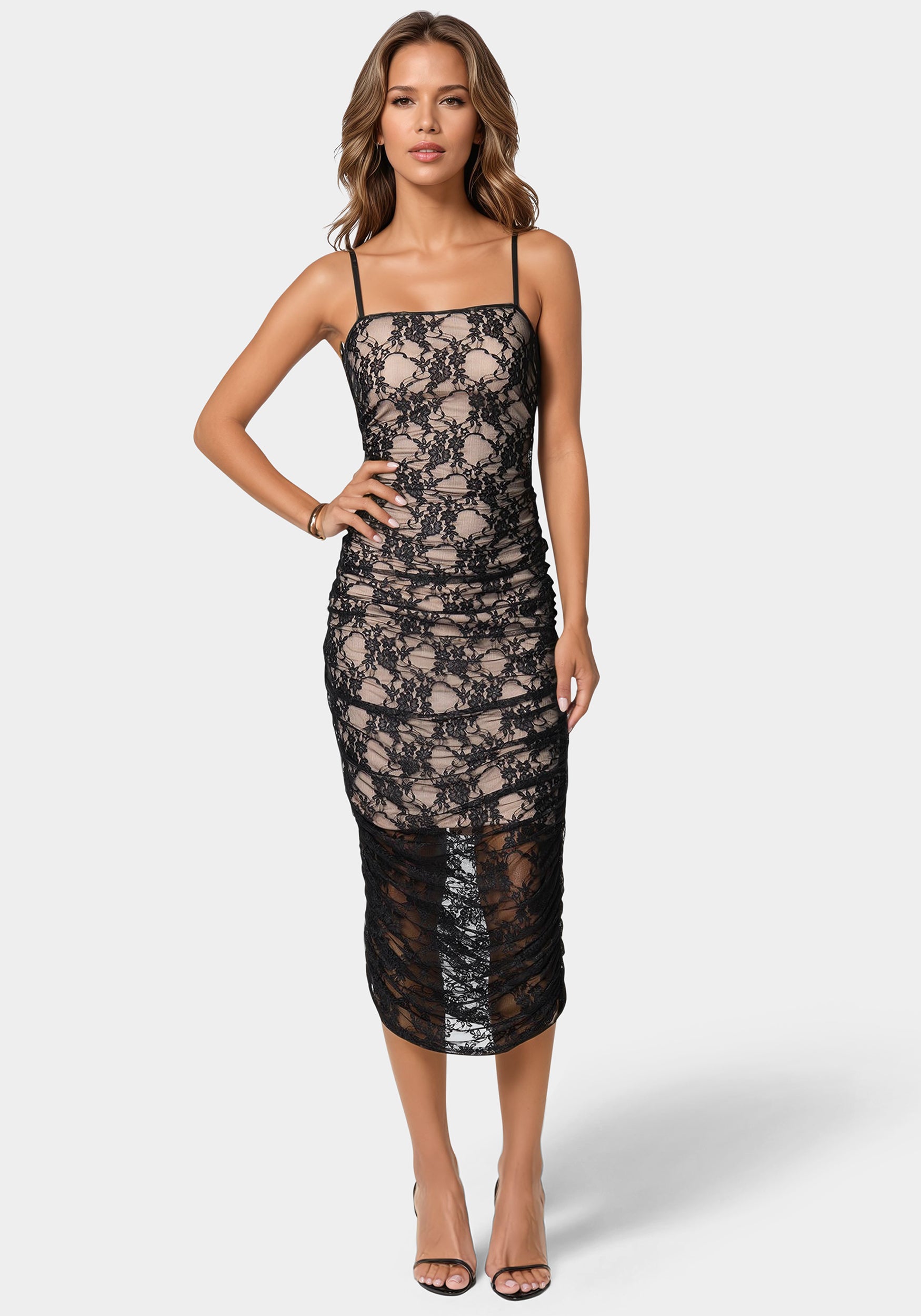 Lace Tube Midi Dress – bebe