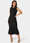 Cap Sleeve Bandage Flounce Dress