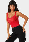 Front Drape Corset Top