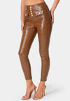 HIGH WAIST STRETCH VEGAN LEATHER LEGGING