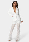 Tailored Lace Combo Blazer