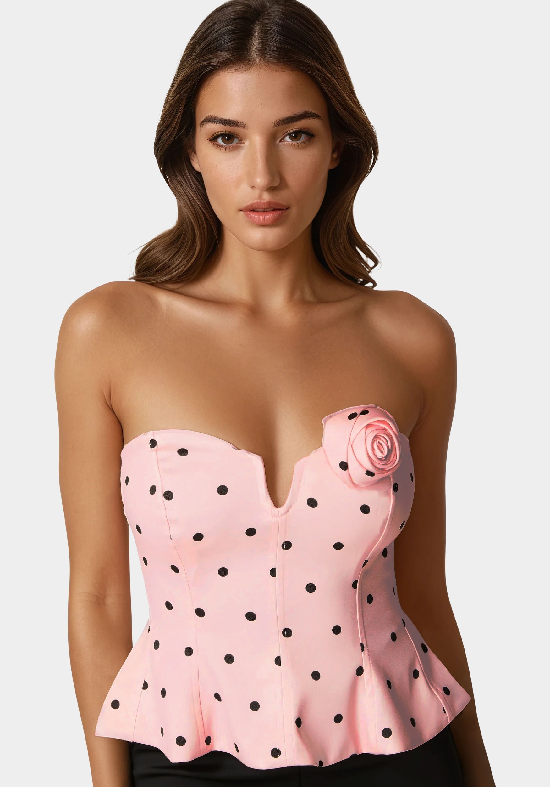Rosette Satin Corset – bebe