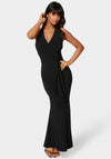 Surplice Drape Maxi Dress