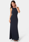 Twist Back Boatneck Gown