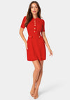Button Down Short Sleeve Dress