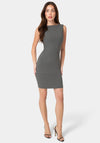 Ribbed Boatneck Mini Dress