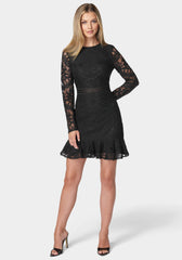 ❤️新品❤️Be Mine Back Lace-Up Mini Dress Lace-Up Back Midi Dress | bebe