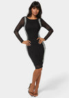 BodyCon Embellished Knee Length Dress