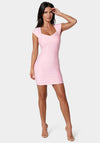 Cap Sleeve Bandage Mini Dress