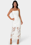 3D Floral Strapless Gown