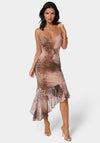Cascade High Low Mesh Dress