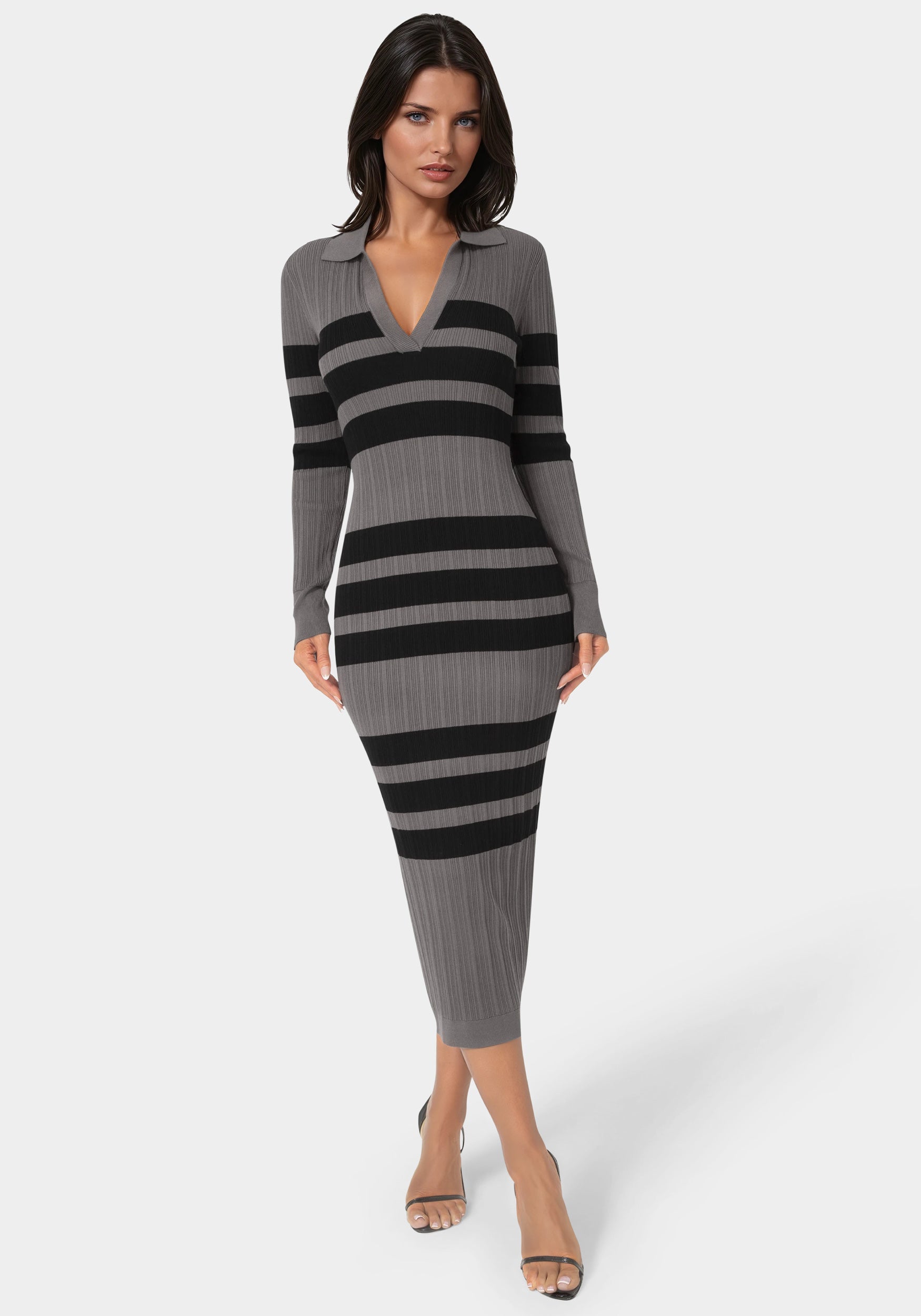 bebe knit dress Two Piece Shirred Knit Dress