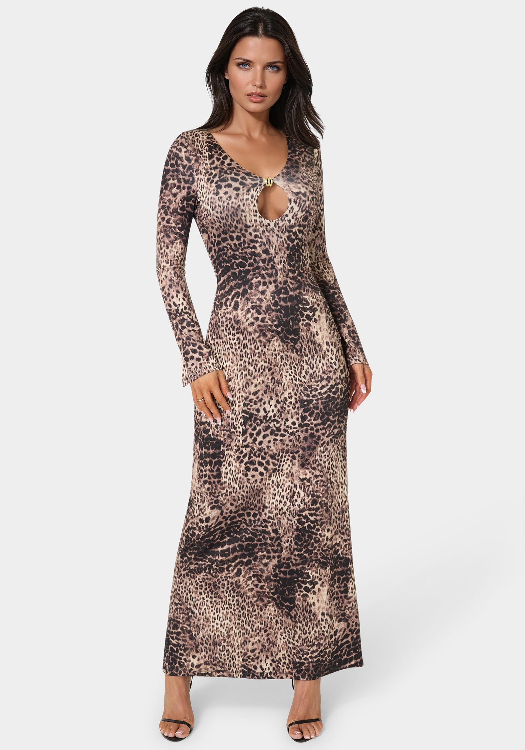 Long Sleeve Keyhole Maxi – bebe