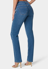 【mnem】Thebes String Wide Denim EB Denim Tasca Mid-Rise Baggy Wide-Leg Jeans | Saks Fifth Avenue