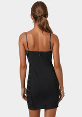 ワンピース Bebe mini dress salt280_black_1_c65ab298-8687-