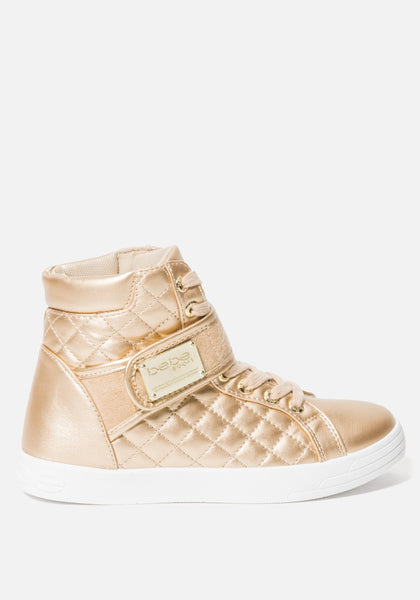 Dianica Quilted High Top Sneakers | bebe