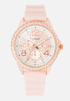 Arabic Number Crystal Bezel Watch