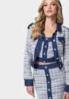Tweed & Denim Combo Tailored Jacket