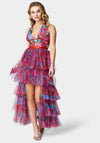 Tiered High Low Gown