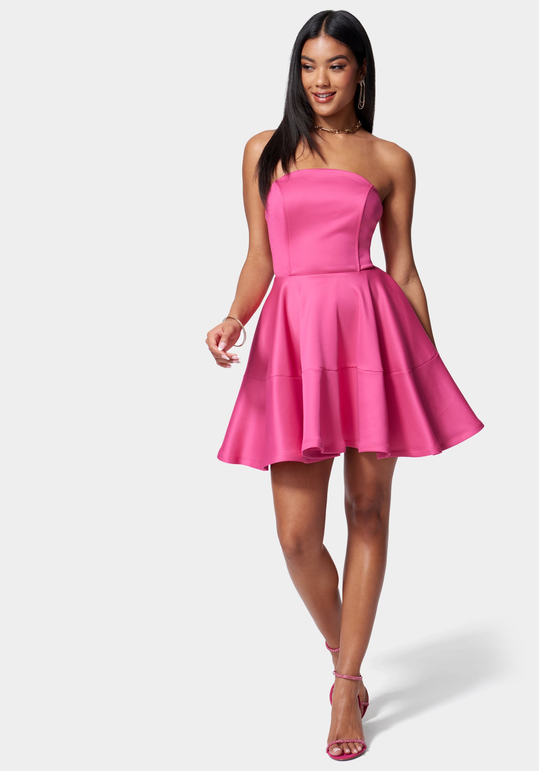 Cupcake Flare Mini Dress – bebe