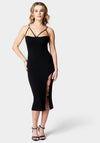 Ring Detail Hi Slit Dress