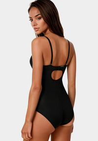 Side View-Bodysuit Shapewear-Black