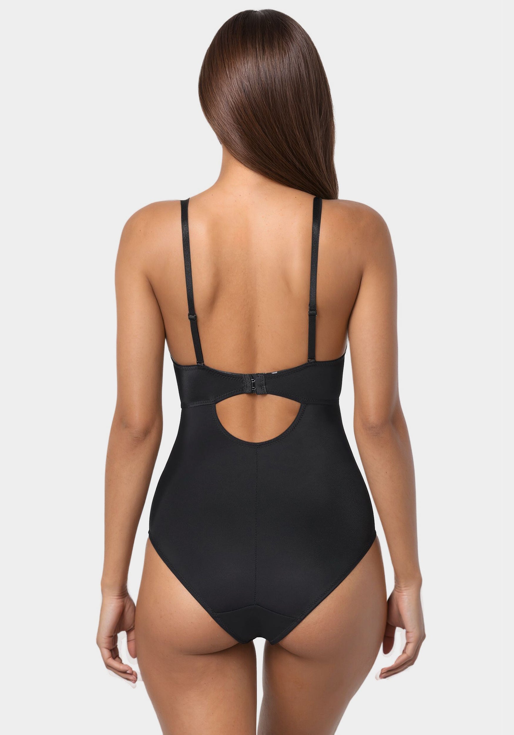 新作Bibiy. BBUNNIE BODYSUIT Extreme Plunge Microfiber Shaping Bodysuit – bebe