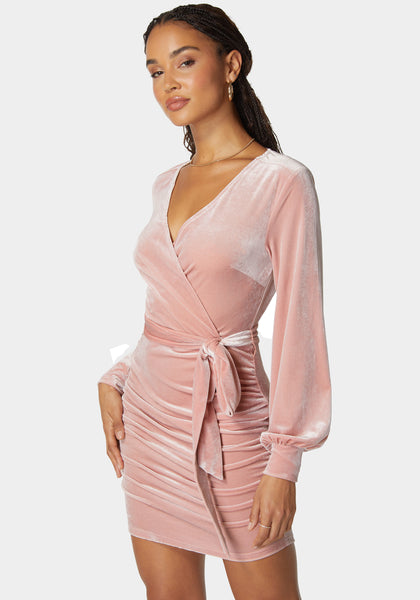 bebe rose gold dress