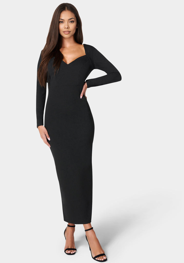 bebe backless dress Women's Open Back Ankle Everyone asked if we engagement party Size:S/M Comfortable stretch fabric shapes