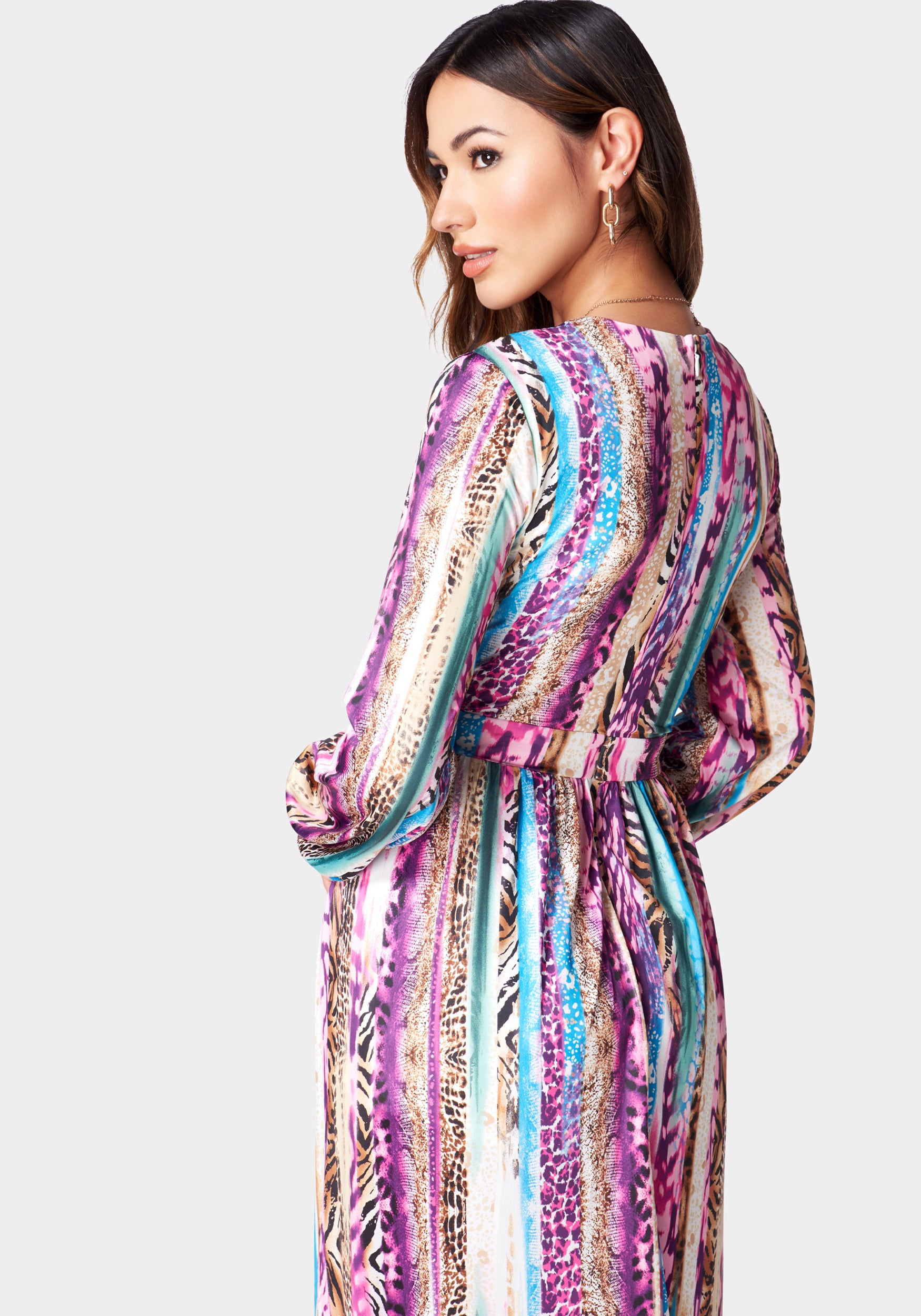 Celeste Maxi Deep V  Dress