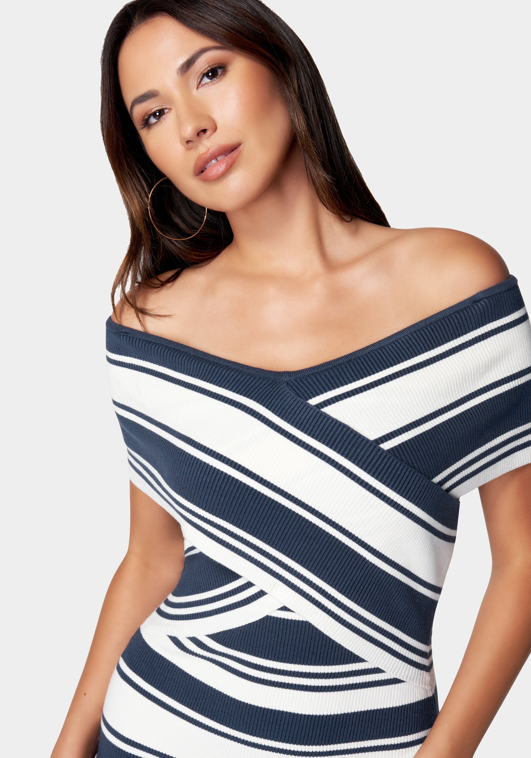 Robe Pull Manches Longues Bebe - Imprimé Zigzag Rayé Multicolore - Taille XS - Occasion Très Bon état