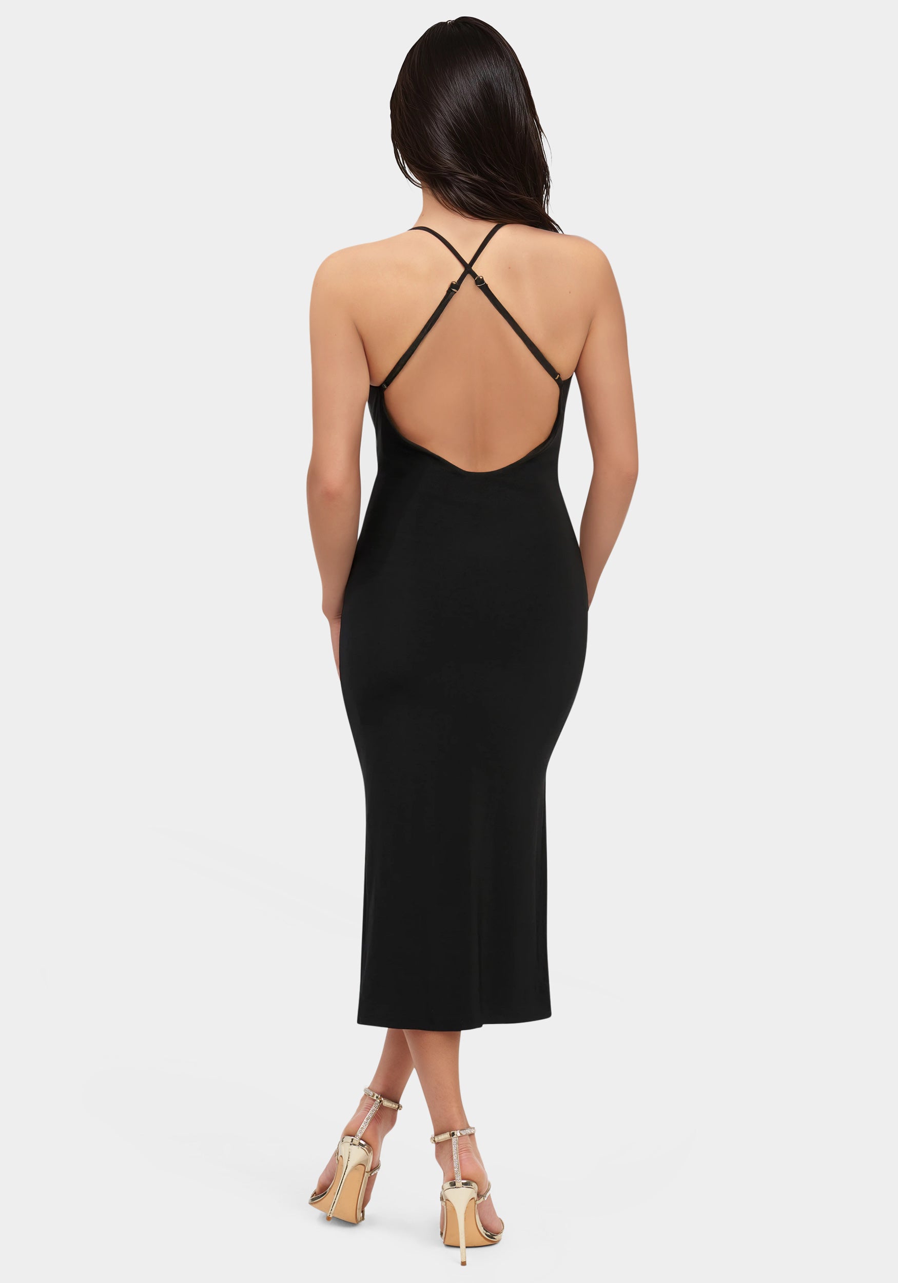 Gold Bar Detail Dress