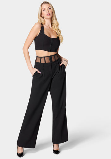 CORSET WAIST WIDE LEG PANT DAISY CHAINS
