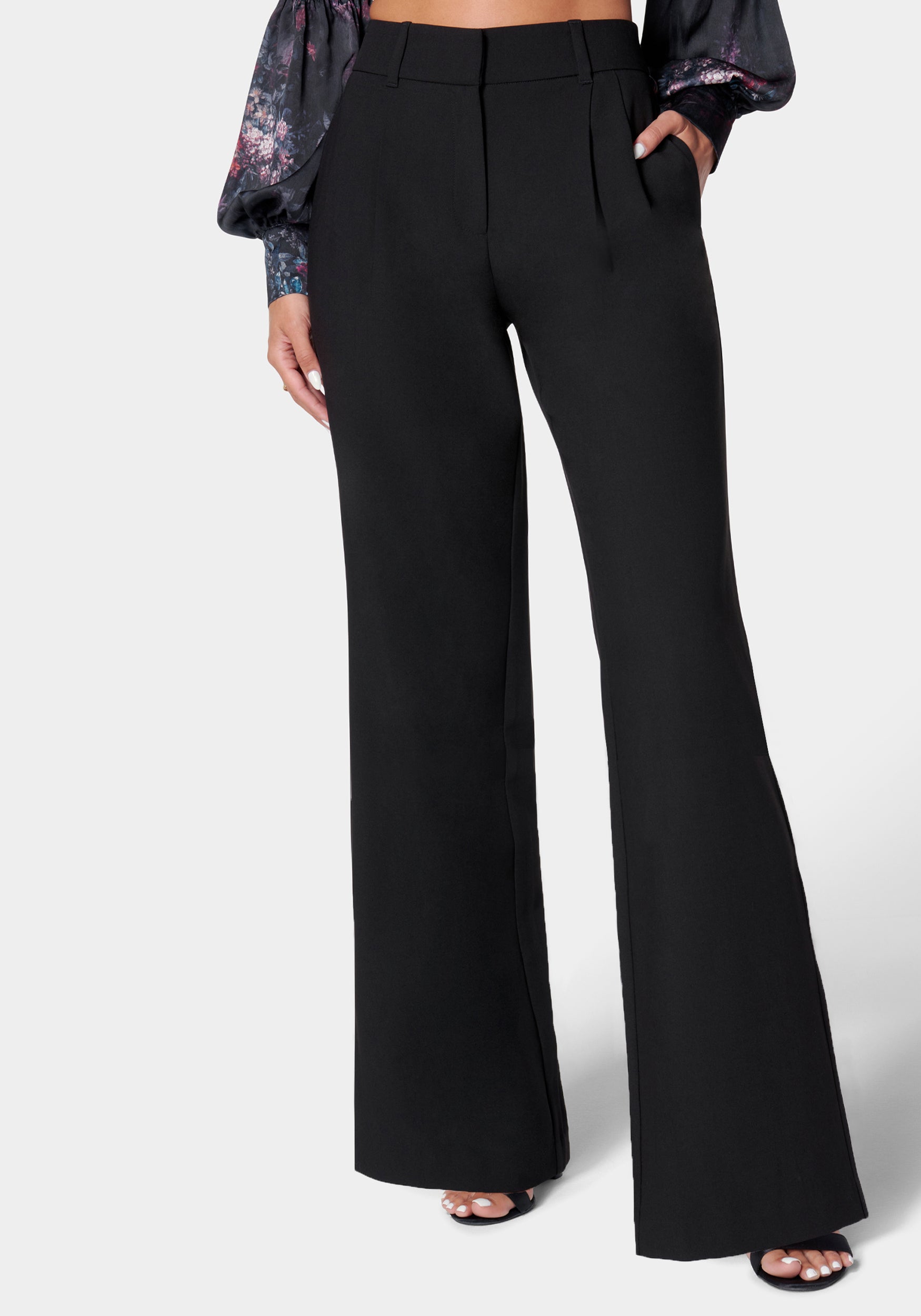 High-Waist Tailored Wide-Leg Pants