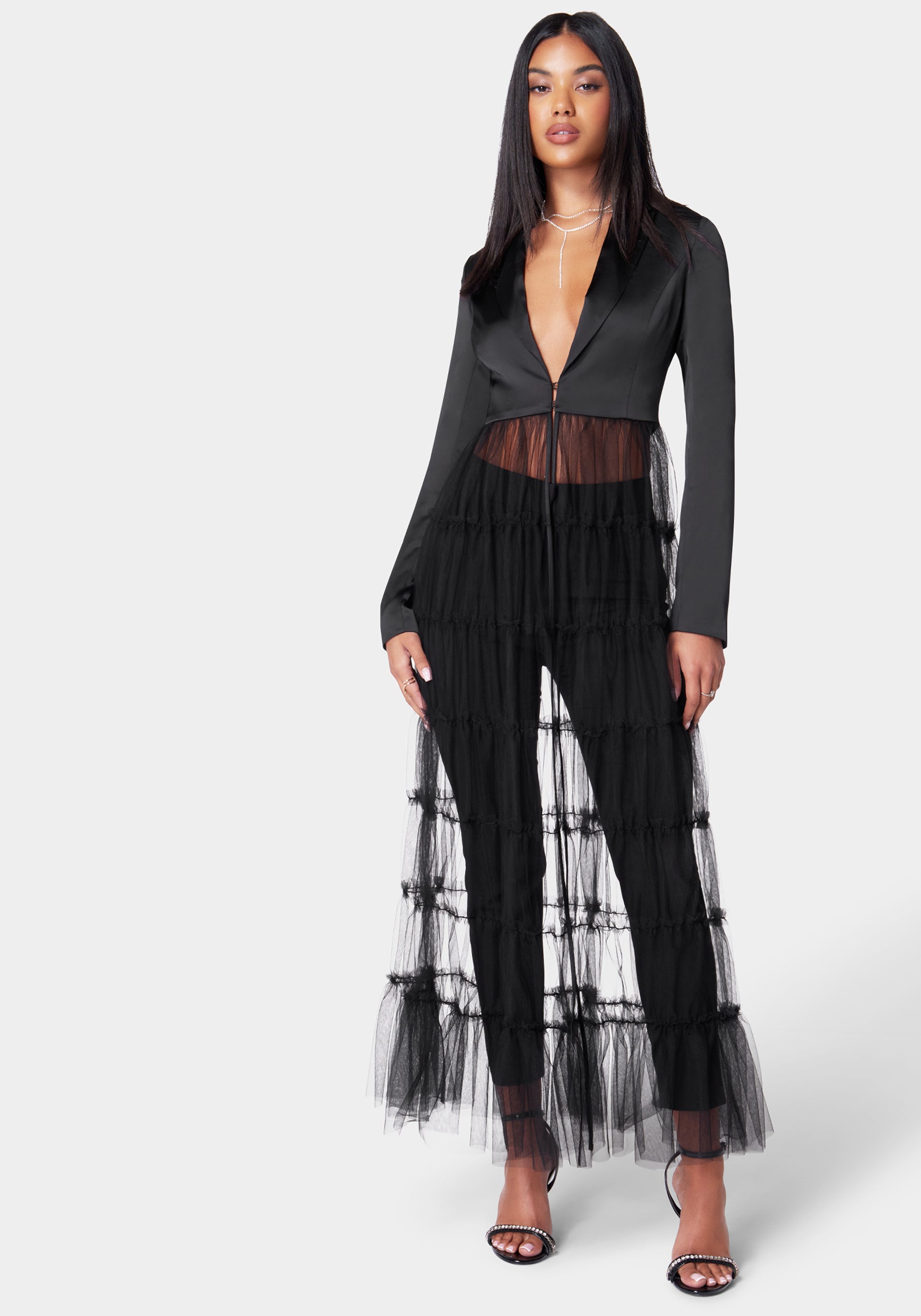 kuuuuu【Acka】tulle vest satin acka tulle vest satin one-piece 結婚式 ドレス - メルカリ