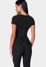 Bebe peplum hot sale top