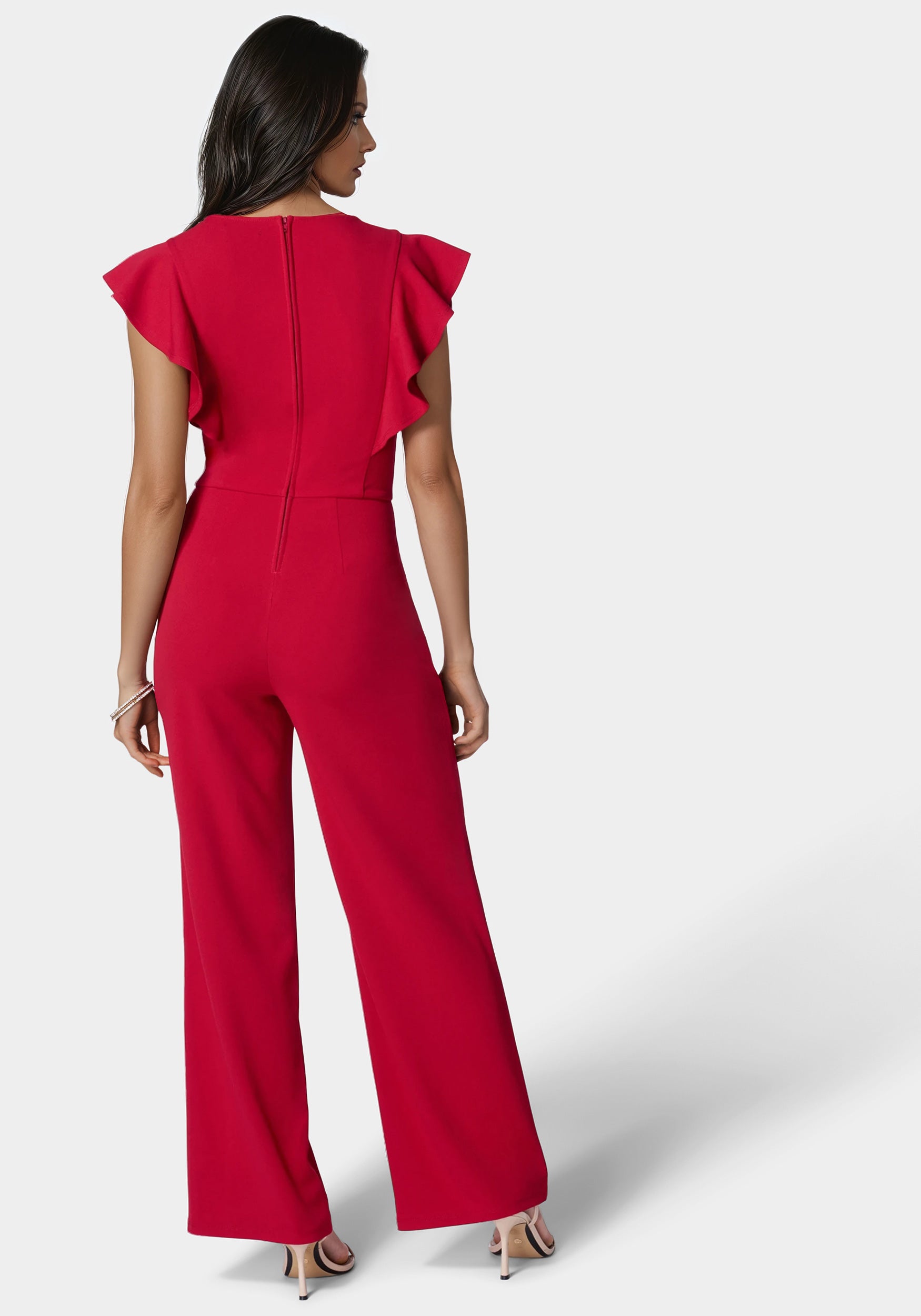 ♡bebe♡　0226 Flutter Sleeve Core Jumpsuit – bebe