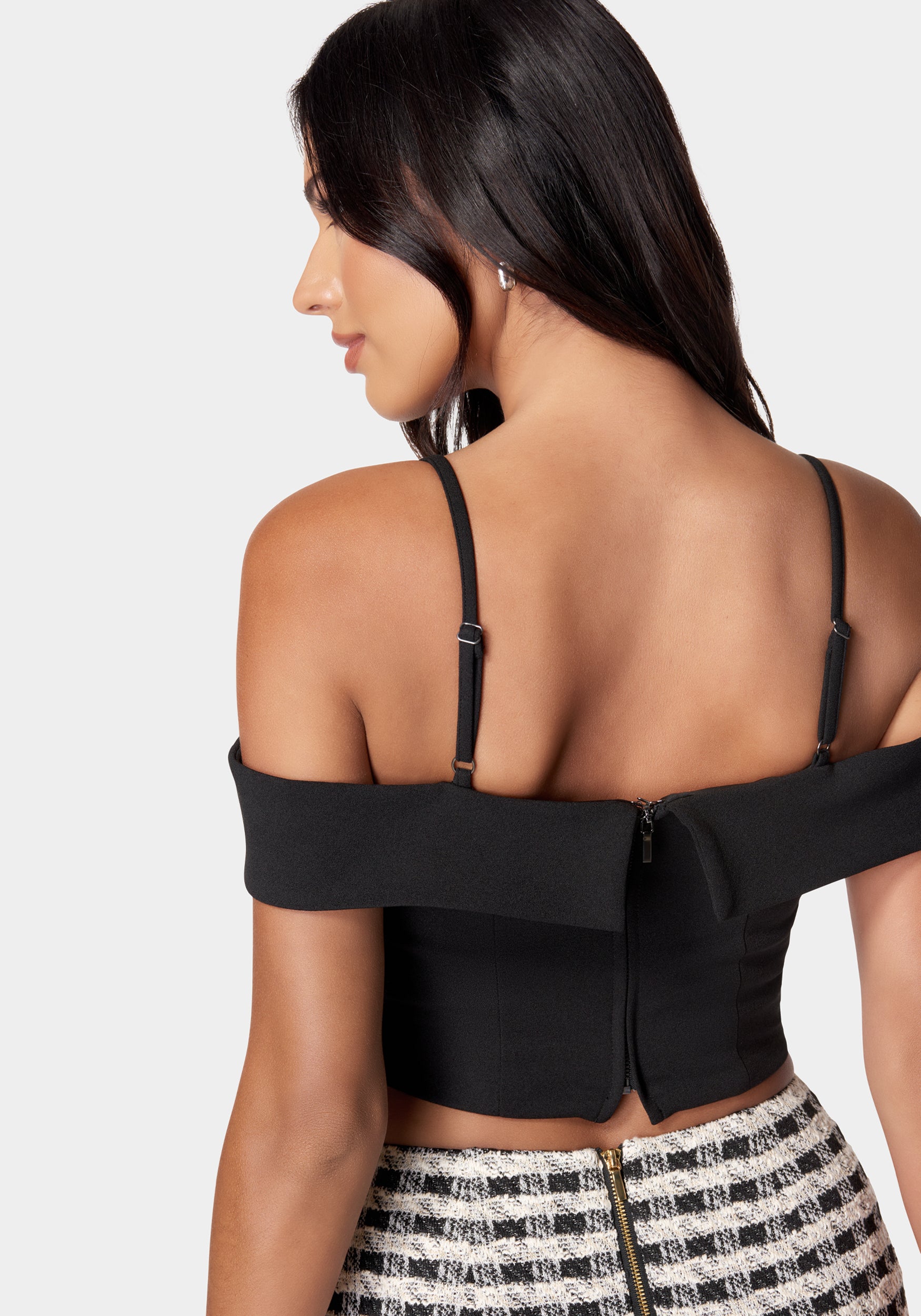 トップス bebe Off-Shoulder Knit Top – bebe