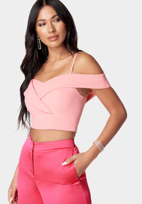 Off-Shoulder Knit Top