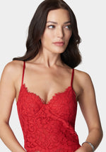 Scalloped Trim Strappy Detail Back Lace Bralette