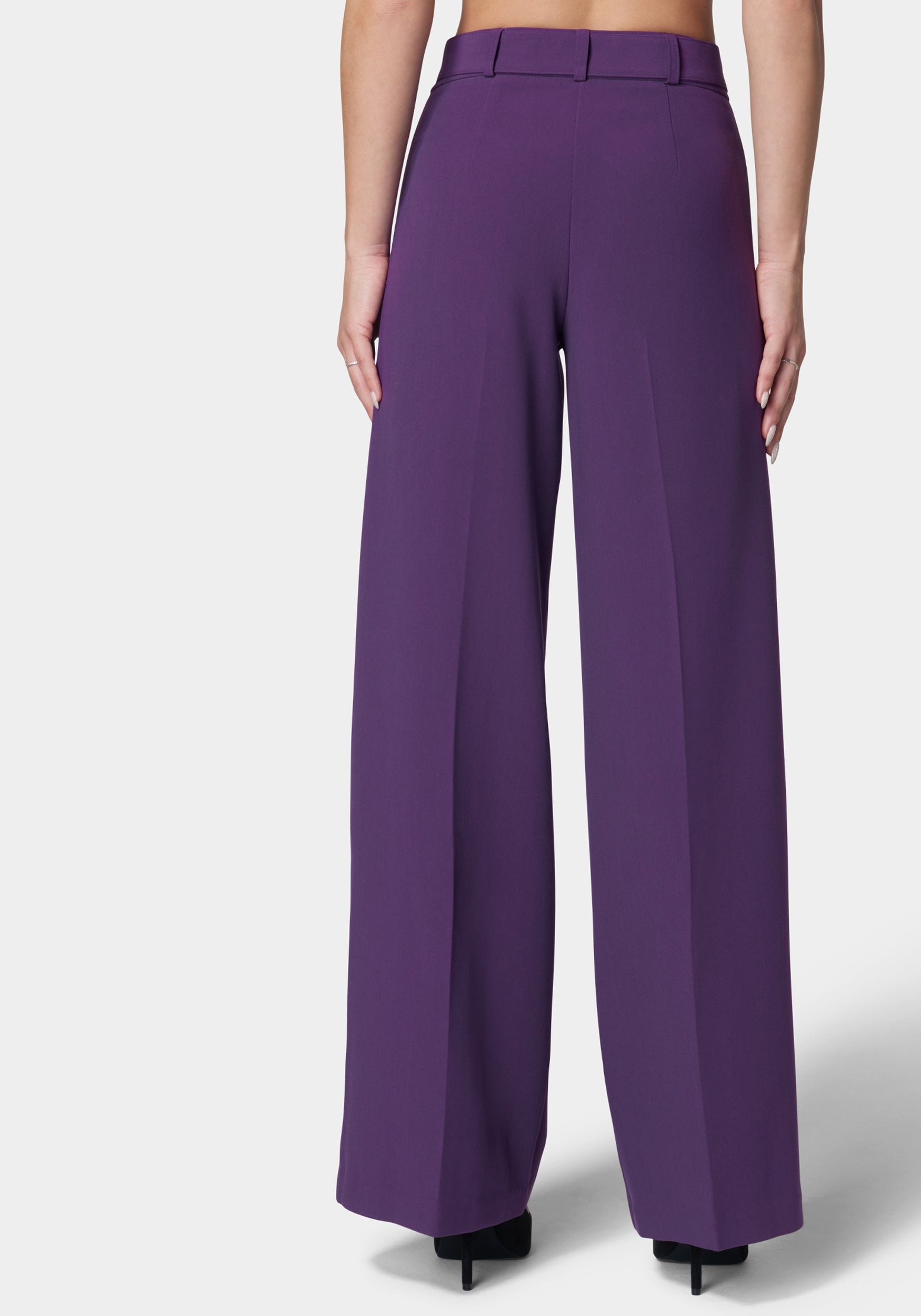 High Waist Belted Wide Leg Pant – bebe