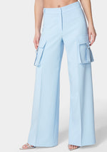 High Waist Ultra Wide Leg Cargo Pant