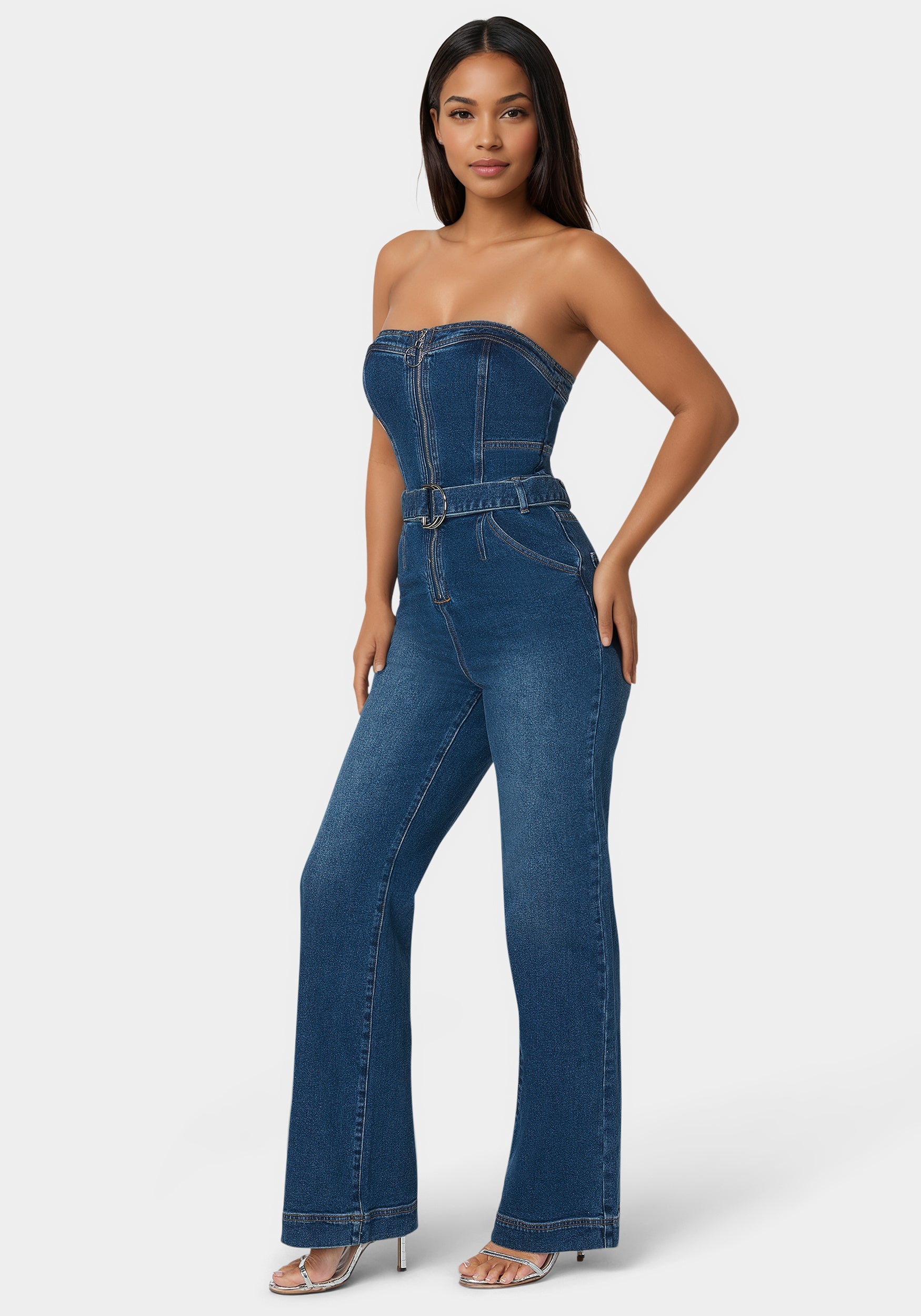 Bianca Zippered Wide Leg Jumpsuit main image 0