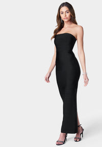 Bandage Strapless Maxi Dress