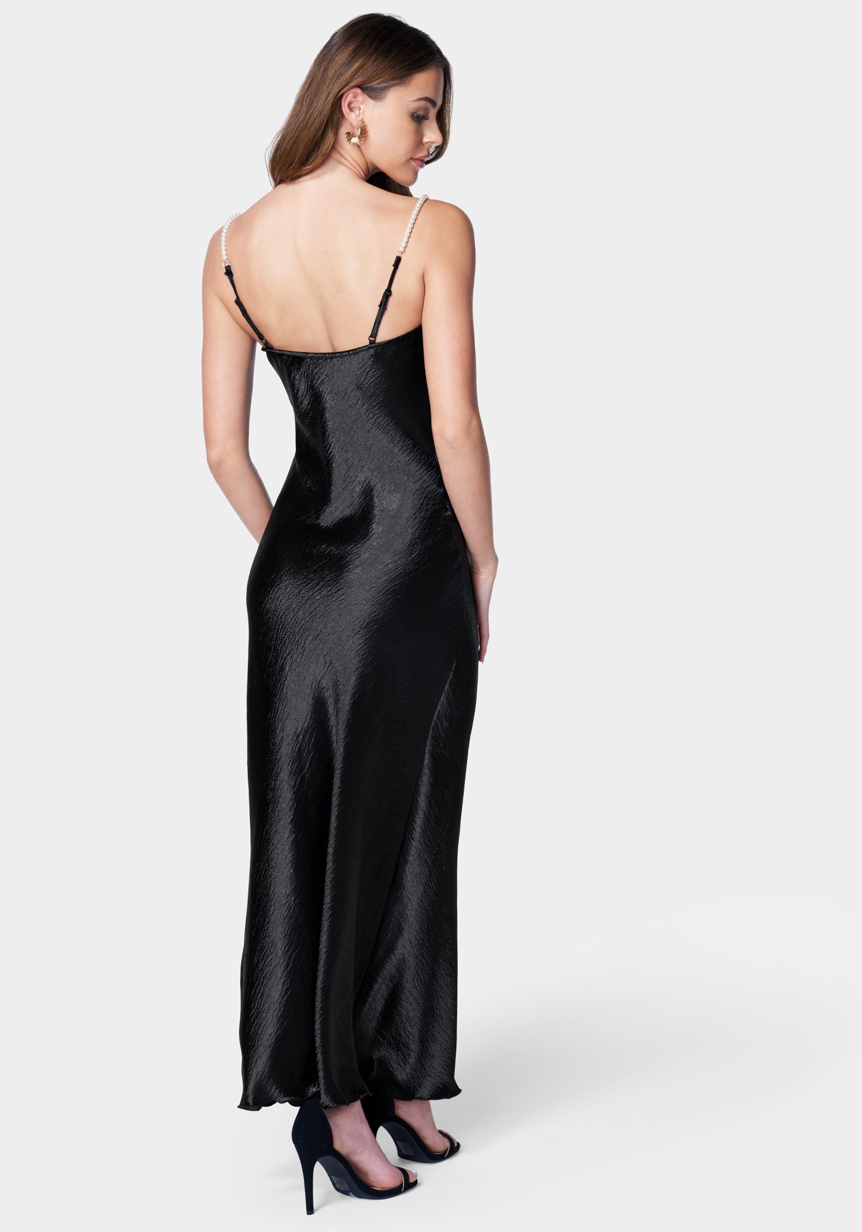 hammered satin slip dress The Hammered Satin Slip Dress